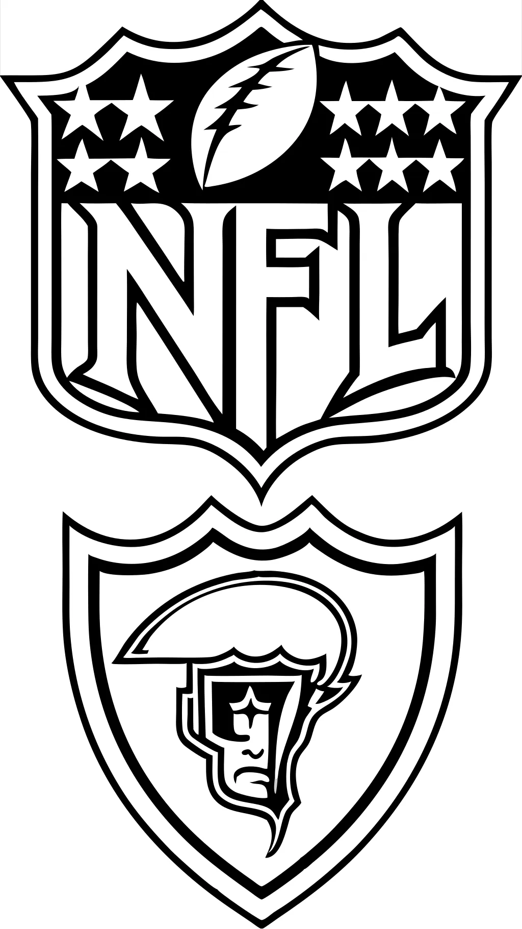 toutes les coloriages de logos de la NFL